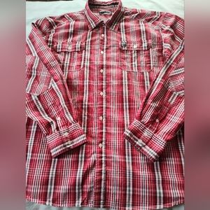 ECKO UNLTD Men's Button Up Shirt  Size XXL. Long Sleeves. Smoke free home